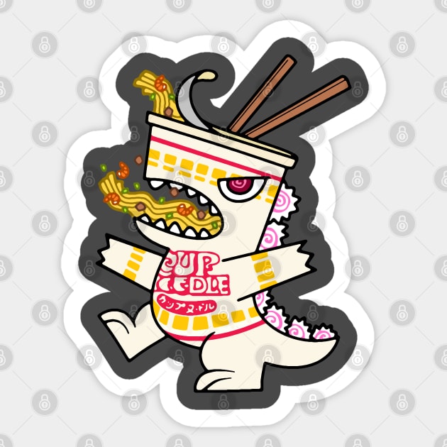 cup noodleZILLA Sticker by wss3